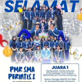 PMR SMA PERINTIS 2 Juara 1 Pembuatan Tandu Darurat